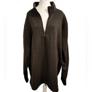 NWT Old Navy Men's Big/Tall Sporty V-neck Zip-Up Warm Cozy Fleece Pullover 4XLT